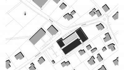 Gemeindezentrum, Ludesch, Lageplan