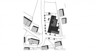 Volksschule, Schnepfau, Lageplan