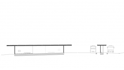 Bushaltestelle, Krumbach, Schnitt