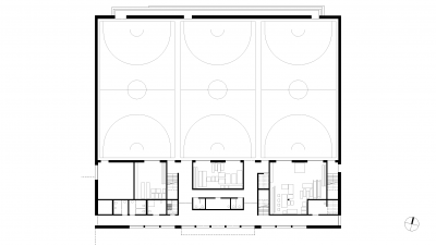 Schmuttertal Gymnasium, Diedorf, 2. EG Sporthalle