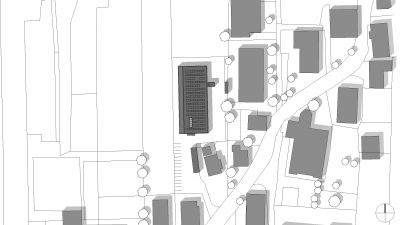 Sicherheitszentrum, Bezau, Lageplan