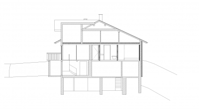 Owens "Haus Drexel", Warth, Querschnitt