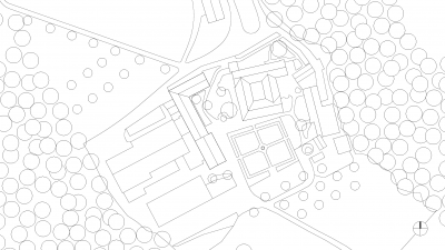 Propstei St. Gerold - Herberge, St. Gerold, Lageplan