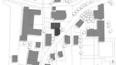 Raiffeisenbank, Bezau, Lageplan