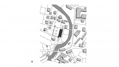 Ausstellungshalle, Murau, Lageplan