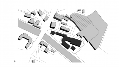 Textilschule, Dornbirn, Lageplan