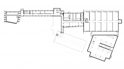 Textilschule, Dornbirn, Untergeschoss