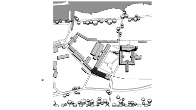 Gymnasium Kloster Mehrerau, Bregenz, Lageplan