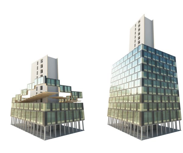 LifeCycle Tower, Forschungsprojekt, Rendering Thomas Knapp